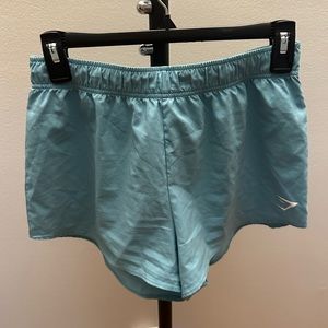 Blue Gymshark training sweat shorts